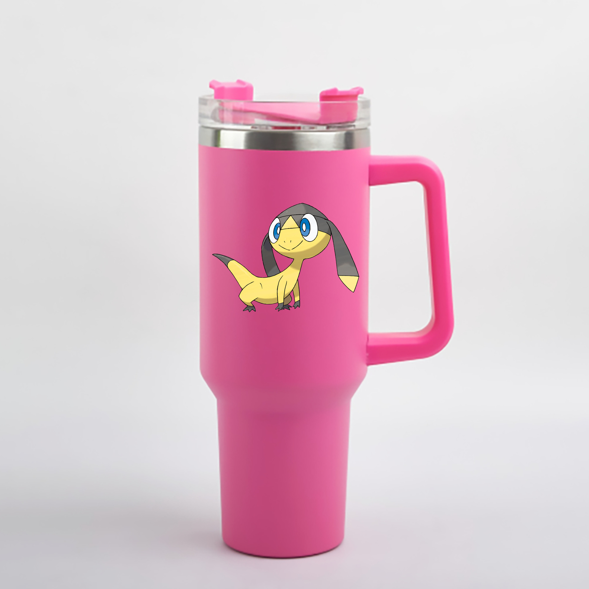 （画像用） ポケットモンスター Pokémon 1200mL車用タンブラー - クリスタルステッカー（プラスチックストロー付き）